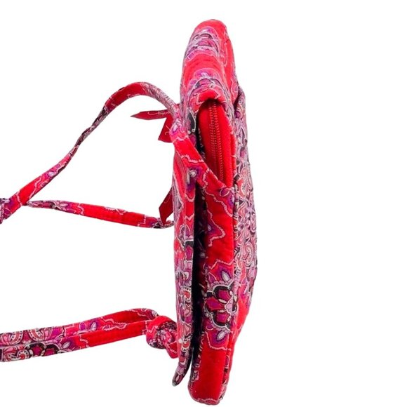 VERA BRADLEY Women's Handbag Red Paisley Design Crossbody Small - Picture 6 of 10